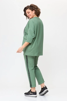 Костюм брючный 1329-1 нефрит Michel Chic