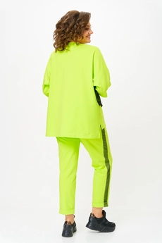 Костюм брючный 1329-1 салатовый Michel Chic