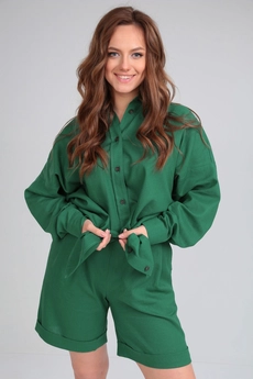 Костюм с шортами 1332 изумруд Michel Chic
