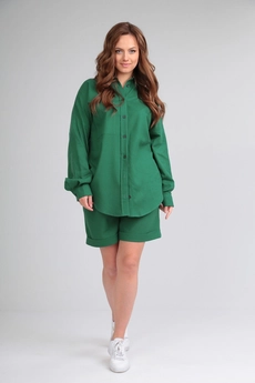 Костюм с шортами 1332 изумруд Michel Chic