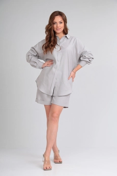 Костюм с шортами 1332 серый Michel Chic