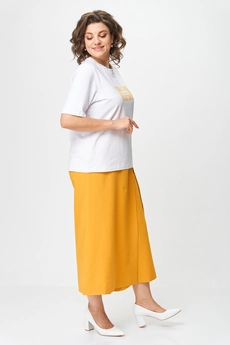 Костюм брючный 1336 охра Michel Chic