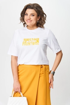 Костюм брючный 1336 охра Michel Chic