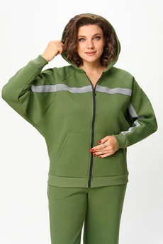 Спортивный костюм 1356-2 хаки Michel Chic