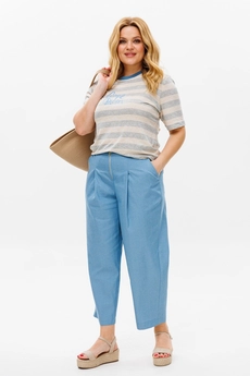 Костюм брючный 1370 голубой Michel Chic