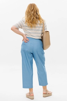 Костюм брючный 1370 голубой Michel Chic
