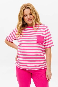 Костюм брючный 1371 розовый Michel Chic
