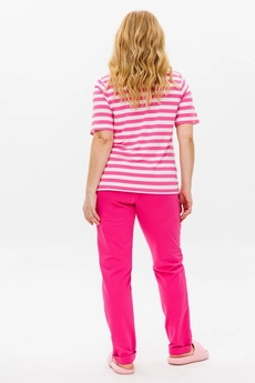 Костюм брючный 1371 розовый Michel Chic