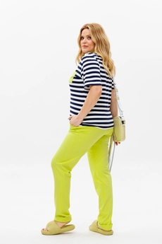 Костюм брючный 1371 салатовый Michel Chic