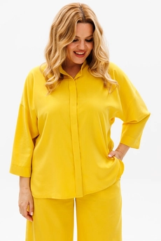 Костюм брючный 1373 желтый Michel Chic