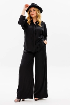 Костюм брючный 1373 черный Michel Chic