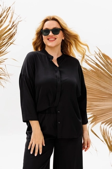 Костюм брючный 1373 черный Michel Chic