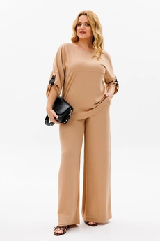 Костюм брючный 1374 бежевый Michel Chic