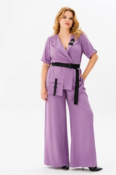 Костюм брючный 1379 сирень Michel Chic
