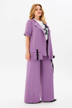 Костюм брючный 1379 сирень Michel Chic