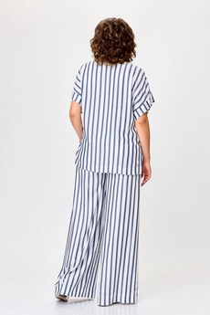 Костюм брючный 1384 полоска Michel Chic
