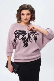 Костюм с юбкой 1407 пыльная роза Michel Chic