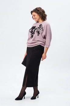 Костюм с юбкой 1407 пыльная роза Michel Chic