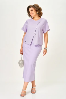 Костюм с юбкой 1422 лаванда Michel Chic