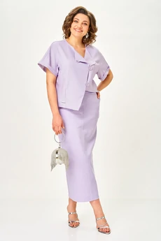 Костюм с юбкой 1422 лаванда Michel Chic