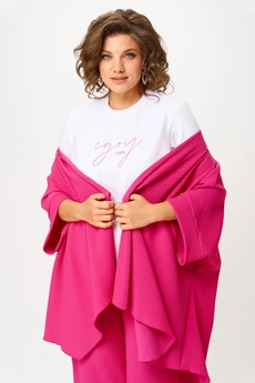 Костюм брючный 1427 фуксия Michel Chic