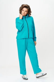 Спортивный костюм 1434 бирюза Michel Chic