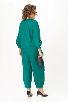 Костюм брючный 1436-1 изумруд Michel Chic