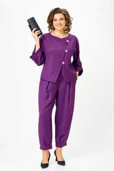Костюм брючный 1436-1 пурпур Michel Chic