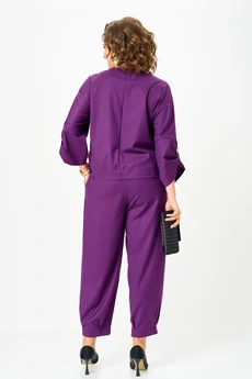 Костюм брючный 1436-1 пурпур Michel Chic