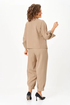 Костюм брючный 1436-1 бежевый Michel Chic