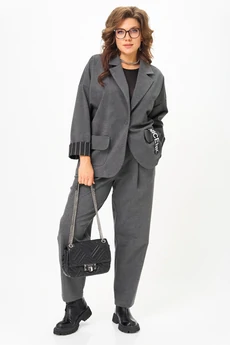 Костюм брючный 1437 грей Michel Chic