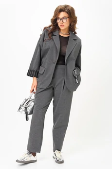 Костюм брючный 1437 грей Michel Chic