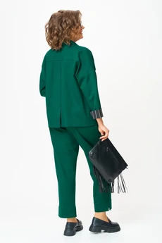 Костюм брючный 1437 изумруд Michel Chic