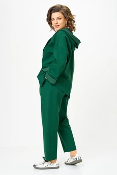 Костюм брючный 1437-1 глубокий изумруд Michel Chic