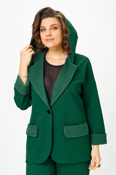 Костюм брючный 1437-1 глубокий изумруд Michel Chic