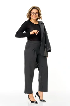 Костюм брючный 1437-2 темный графит Michel Chic