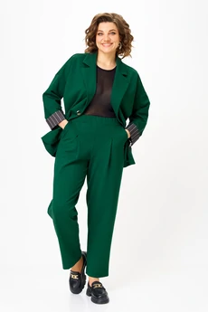 Костюм брючный 1437 изумруд Michel Chic