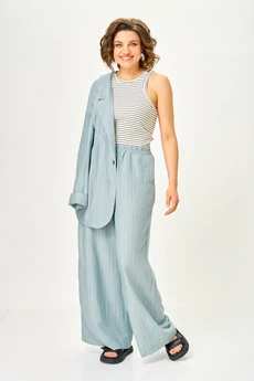 Костюм брючный 1446-1 нежно-голубой Michel Chic