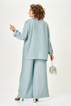 Костюм брючный 1446-1 нежно-голубой Michel Chic