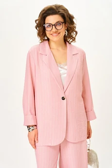 Костюм брючный 1446-1 зефирно-розовый Michel Chic