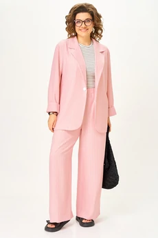 Костюм брючный 1446-1 зефирно-розовый Michel Chic