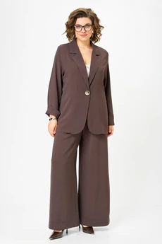 Костюм брючный 1446 шоколад Michel Chic