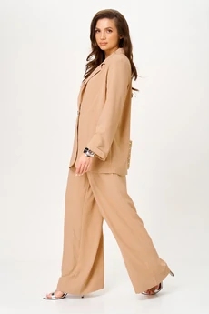 Костюм брючный 1446 бежевый Michel Chic