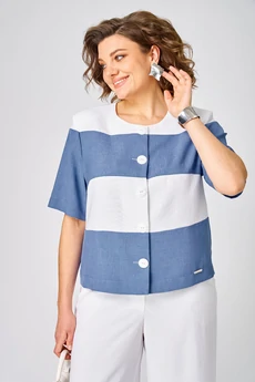 Костюм брючный 1449 морской шик Michel Chic