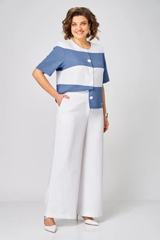 Костюм брючный 1449 морской шик Michel Chic