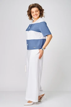 Костюм брючный 1449 морской шик Michel Chic