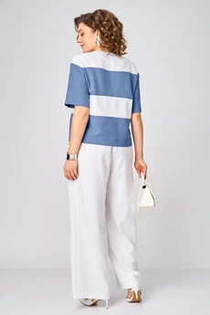 Костюм брючный 1449 морской шик Michel Chic