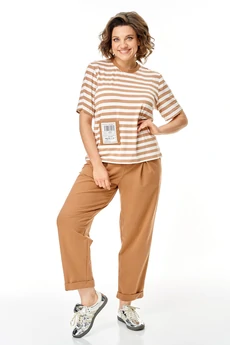 Костюм брючный 1452 карамель Michel Chic