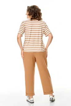 Костюм брючный 1452 карамель Michel Chic