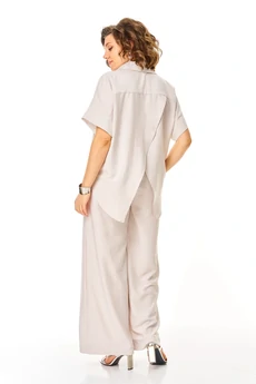 Костюм брючный 1455 карамельный мусс Michel Chic